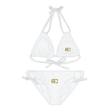 Load image into Gallery viewer, EC8 Strappy White Bikini Set