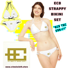 Load image into Gallery viewer, EC8 Strappy White Bikini Set