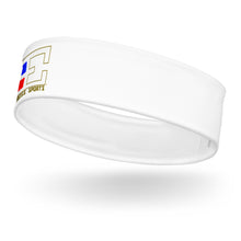 Load image into Gallery viewer, 8 ACROSS SPORTS LOGO White Headband