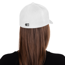 Load image into Gallery viewer, EC8 Logo -Flexfit embroidered cap (White & Black)