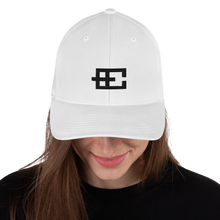 Load image into Gallery viewer, EC8 Logo -Flexfit embroidered cap (White & Black)