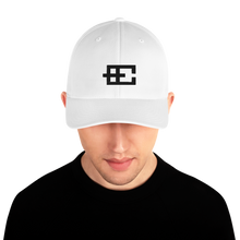 Load image into Gallery viewer, EC8 Logo -Flexfit embroidered cap (White & Black)
